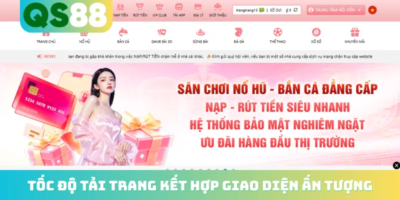 Trang chủ 15 Tốc độ tải trang kết hợp giao diện ấn tượng